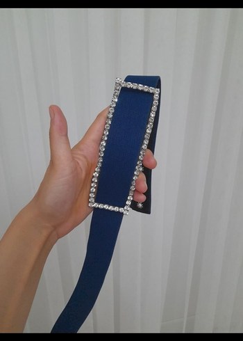 Mavi Pilili Uzun Bohem Kadın Elbise - Görsel 3