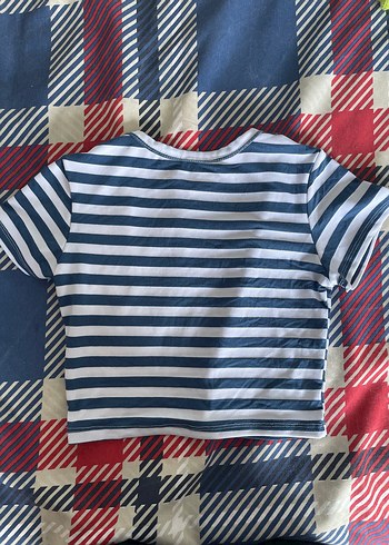 River Island Çizgili yazlık crop