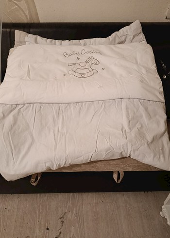 Bej ve Gri Baskılı Pamuklu Çocuk Yastığı - Görsel 3