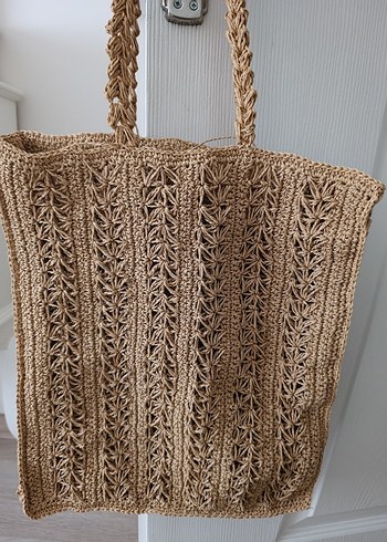 Bej Örgü Kadın Çanta - Görsel 2