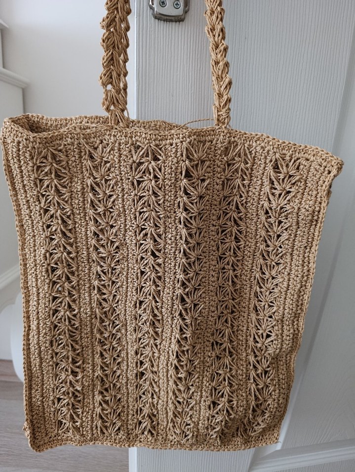 Bej Örgü Kadın Çanta - Görsel 2