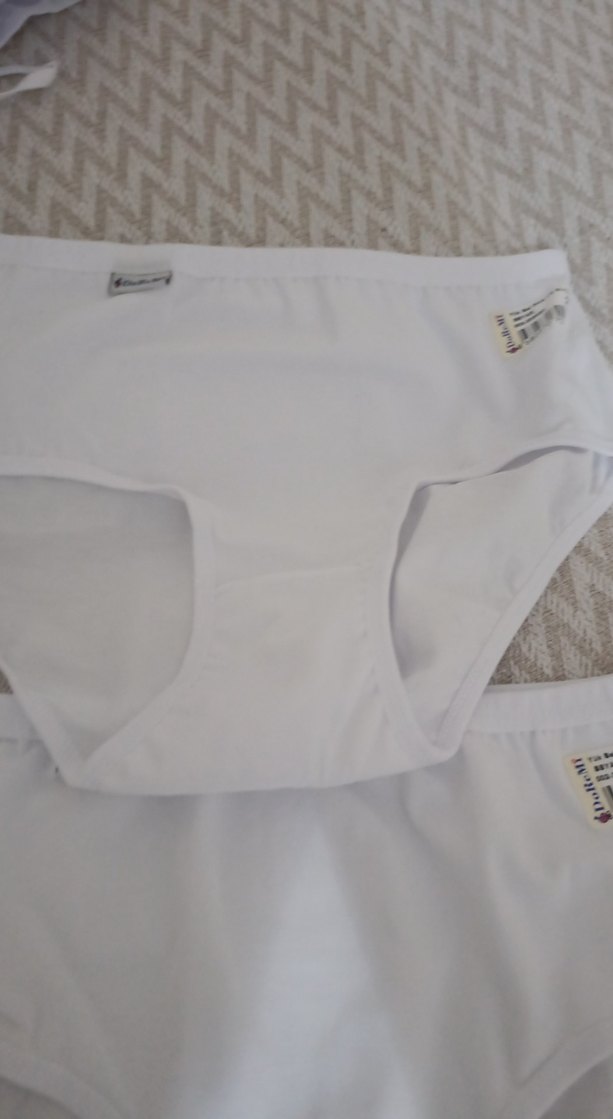 Beyaz Midi Kadın Külot 2'li Paket - Görsel 3