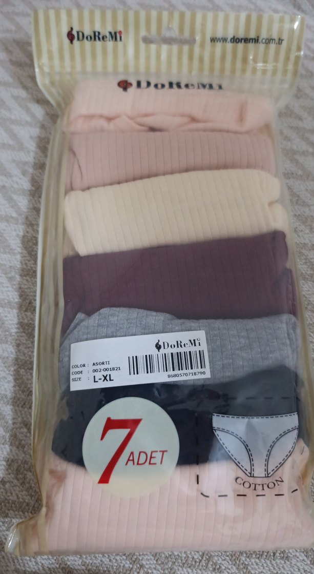 Bej Mini Kadın Külot 7'li Paket - Görsel 2