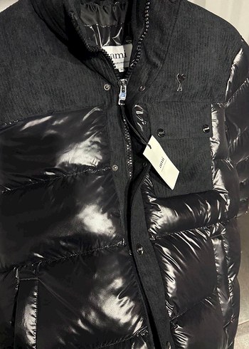 Siyah Parlak Ami Erkek Mont - Görsel 3