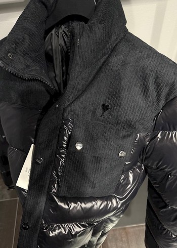 Siyah Parlak Ami Erkek Mont - Görsel 2