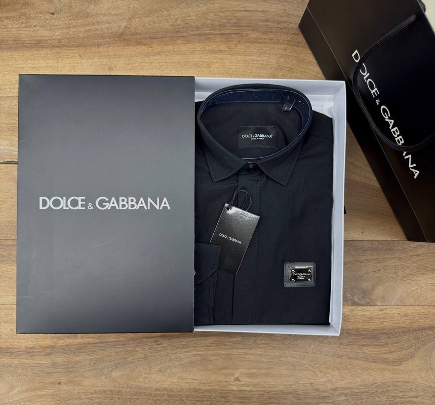 Dolce&Gabbana Siyah Erkek Gömlek - Görsel 4