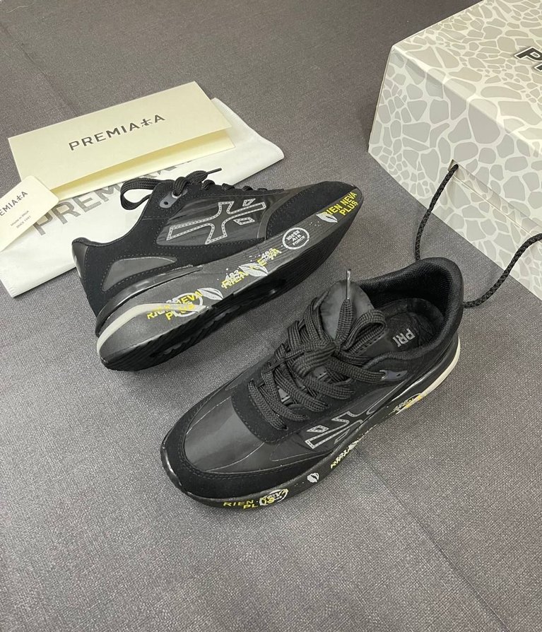 Premiata Siyah Spor Erkek Sneakers - Görsel 3