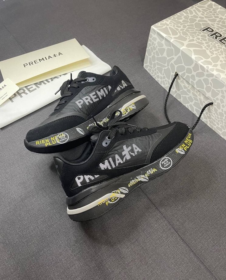 Premiata Siyah Spor Erkek Sneakers - Görsel 4