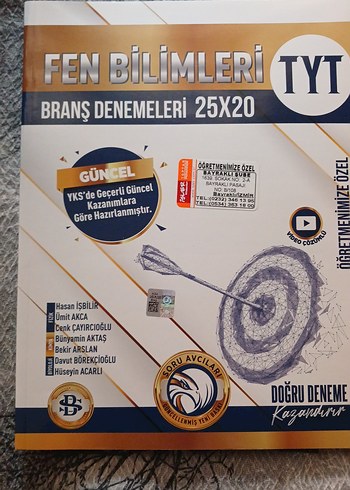 Fen Bilimleri TYT Branş Denemeleri 25x20