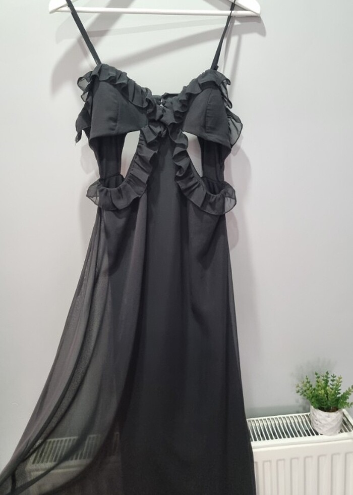 Siyah Abiye Elbise - Görsel 2