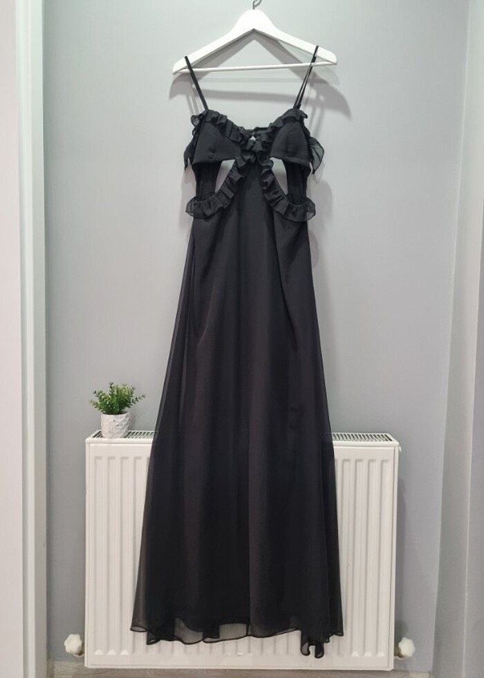 Siyah Abiye Elbise - Görsel 3