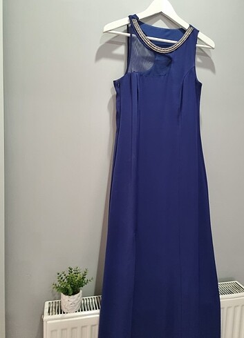 Mavi Abiye Elbise - Görsel 5