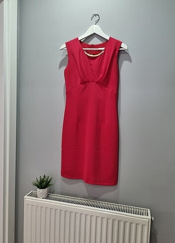 Kırmızı Mini Elbise - Görsel 2