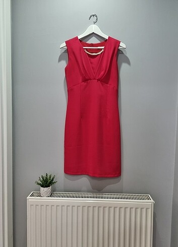 Kırmızı Mini Elbise - Görsel 3
