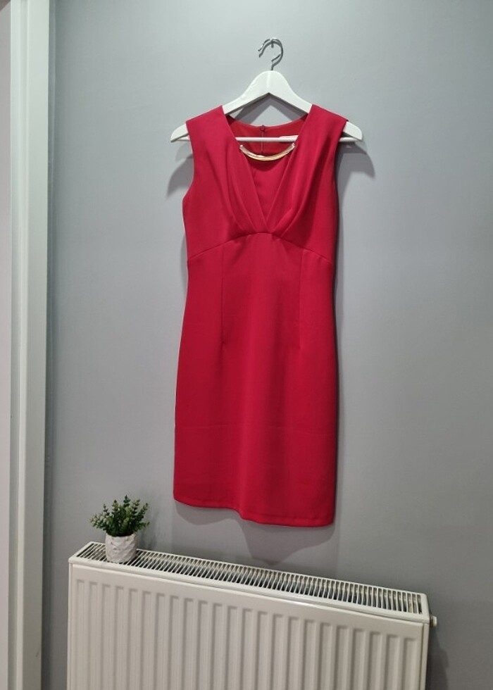 Kırmızı Mini Elbise - Görsel 2