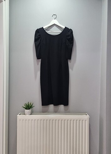 Siyah Kalem Elbise - Görsel 4