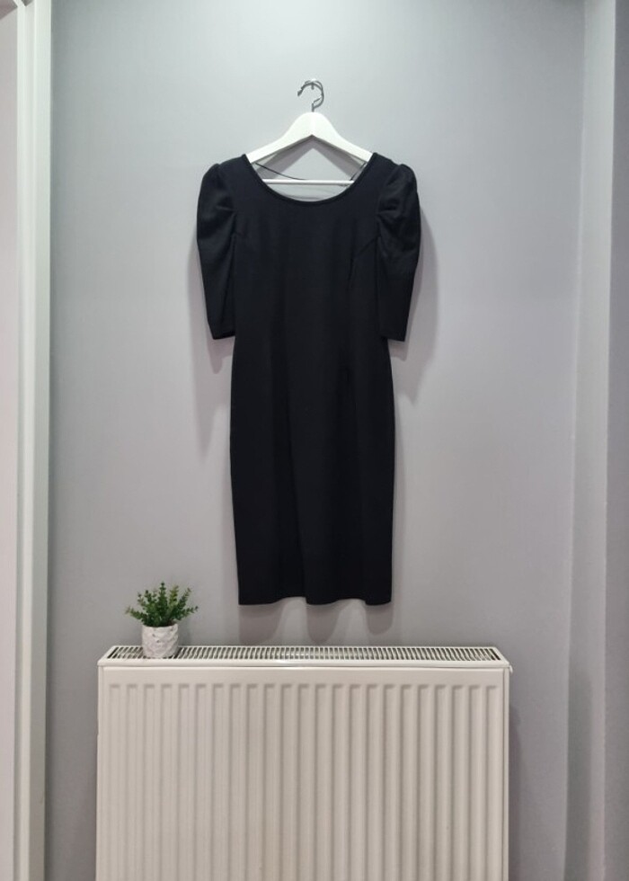 Siyah Kalem Elbise - Görsel 4