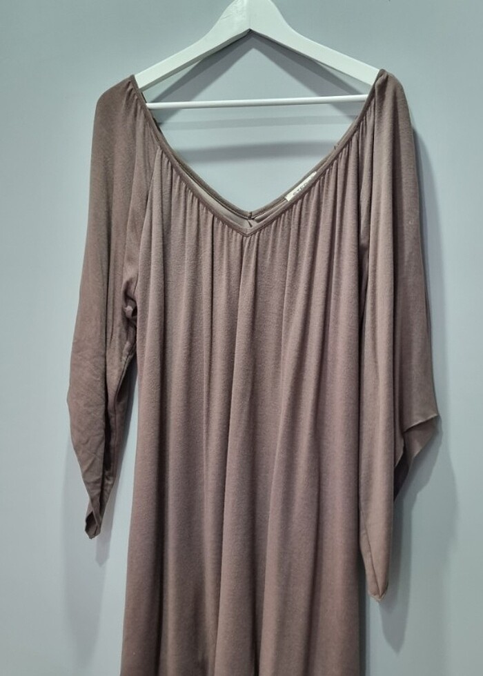 Vizon Yarasa kol mini elbise - Görsel 4