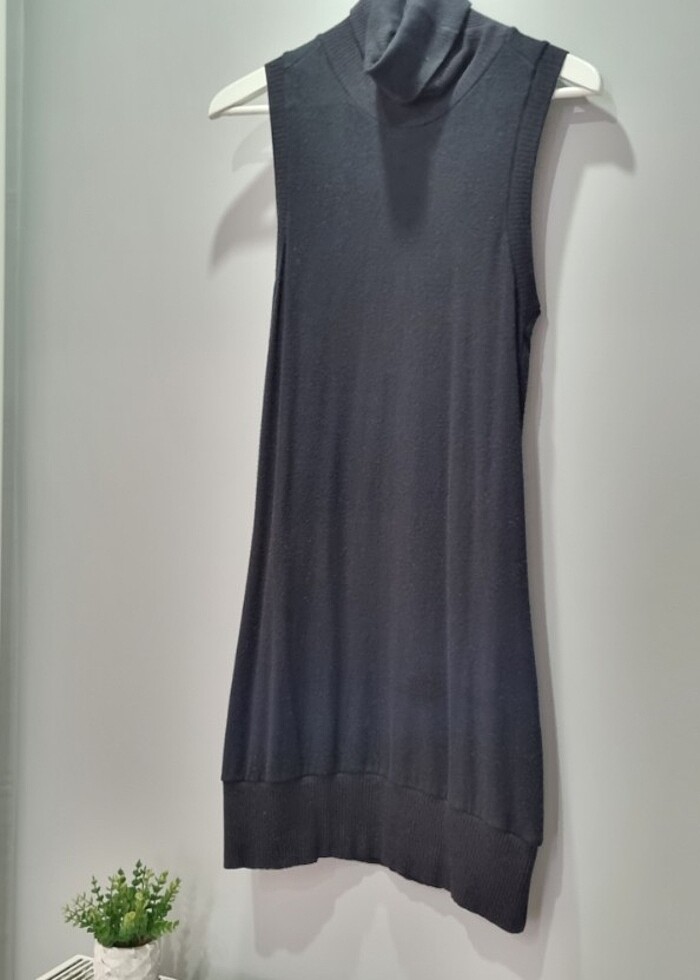 Siyah Mini Elbise - Görsel 2