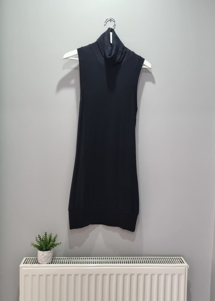 Siyah Mini Elbise - Görsel 5