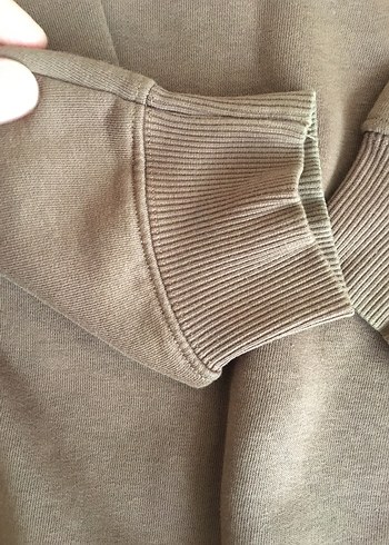 Kadın Kahverengi Süet Sweatshirt - Görsel 6