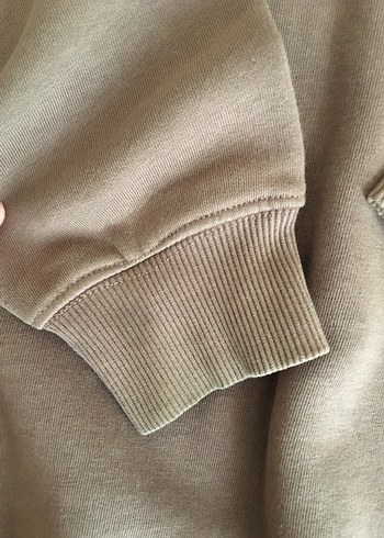 Kadın Kahverengi Süet Sweatshirt - Görsel 5