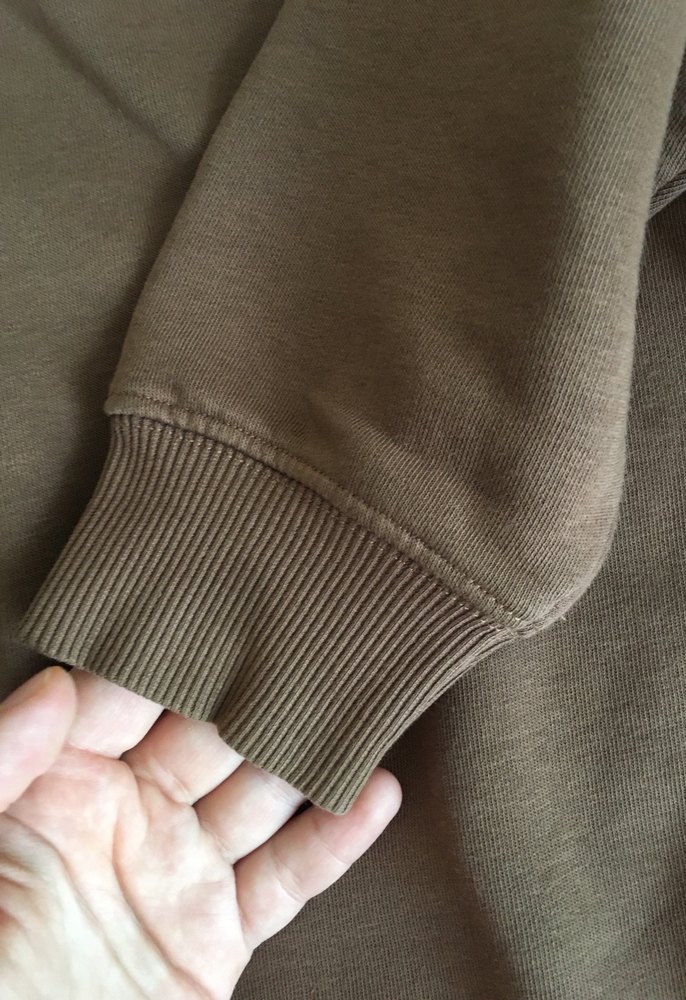 Kadın Kahverengi Süet Sweatshirt - Görsel 4