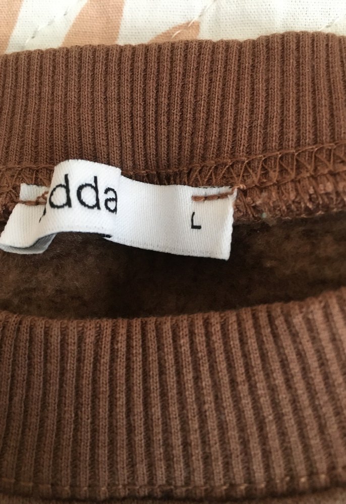 Kadın Kahverengi Süet Sweatshirt - Görsel 2