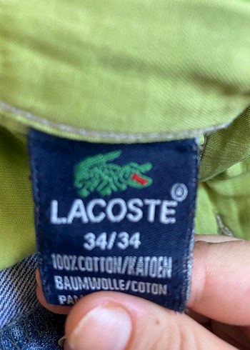 Lacoste Düğmeli Mavi Erkek Kot Pantolon