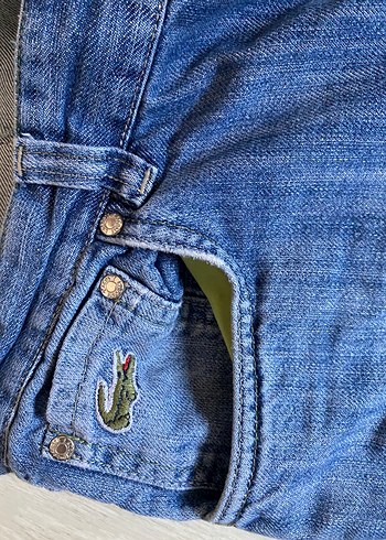 34 Beden Düğmeli Mavi Erkek Kot Pantolon