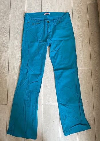 Mavi Regular Fit Midi Kot Pantolon