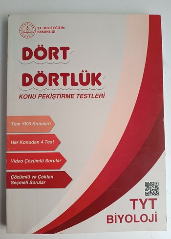 TYT Biyoloji Dört Dörtlük Konu Testleri
