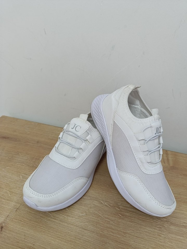 Beyaz  Bağcıklı Kadın Spor Ayakkabı - Görsel 2