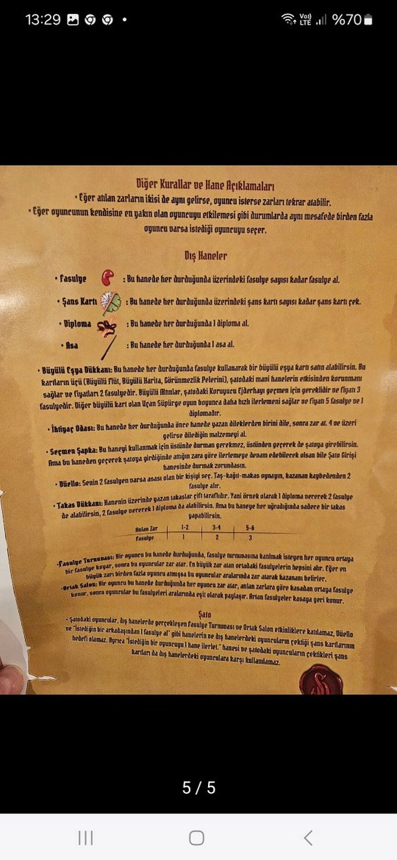 Harry Potter Sırlar Odası - Çocuklar İçin Kart Oyunu - Görsel 5