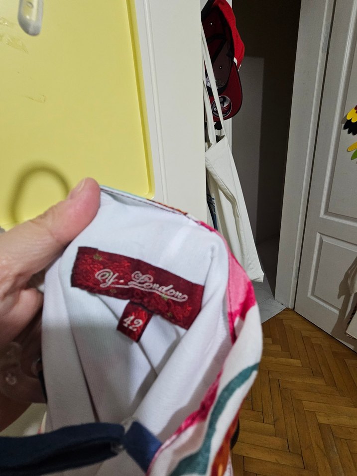 Renkli Bohem Desenli Uzun Elbise - Görsel 2