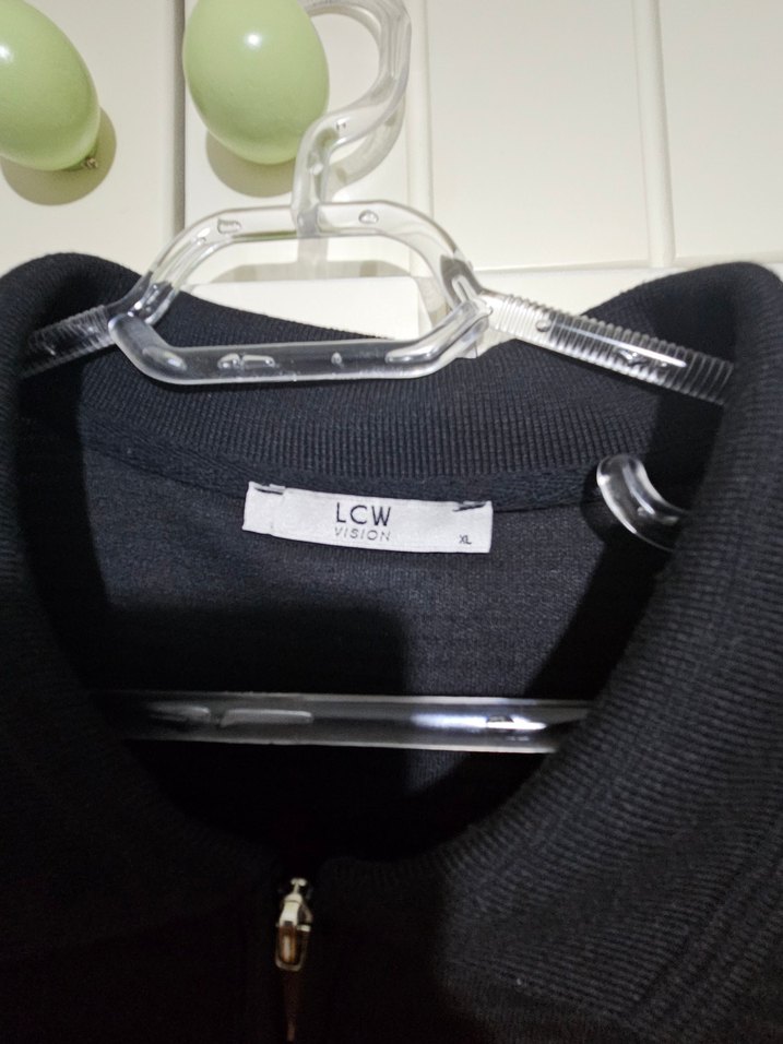 Fermuarlı Siyah Erkek Polo Tişört - Görsel 2