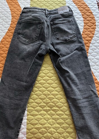 s Beden Gri Kadın Denim Pantolon