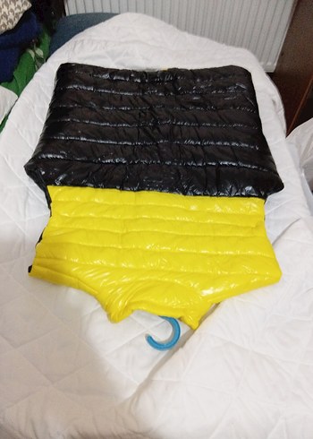 Sarı Fermuarlı Kadın Şişme Yelek - Görsel 7