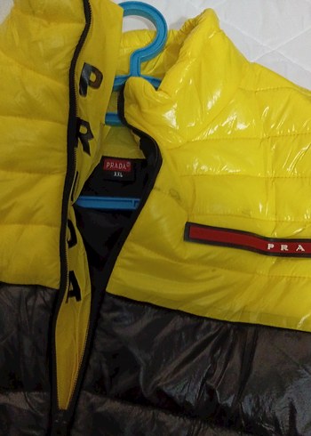 Sarı Fermuarlı Kadın Şişme Yelek - Görsel 5