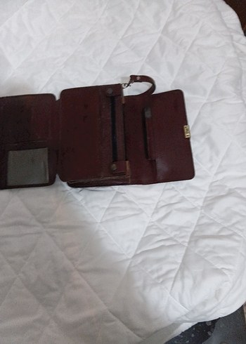 mürdüm Deri Vintage erkek kol Cüzdanı - Görsel 4