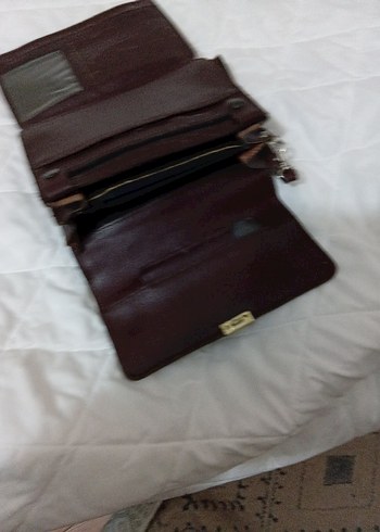 mürdüm Deri Vintage erkek kol Cüzdanı - Görsel 3