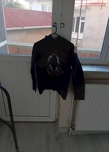 Siyah Baskılı Uzun Kollu Gotik Hamile Ceket sweet - Görsel 4