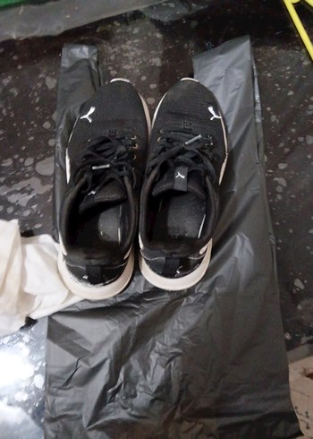 Siyah Bağcıklı  erkek Spor Ayakkabı - Görsel 3