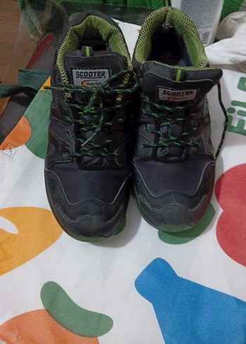 Yeşil Erkek Outdoor Biker Ayakkabı Velcro - Görsel 2