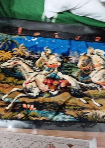 Nakışlı Bohem Çok Renkli Halı antikabduvar halısı - Görsel 3