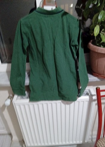 Erkek Çocuk Haki Polo Yaka Sweatshirt - Görsel 4