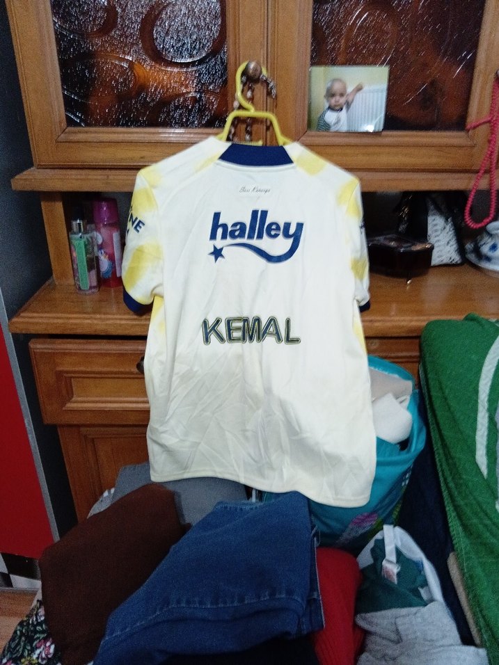 Sarı Baskılı Kısa Kollu Erkek Forma phuma - Görsel 4