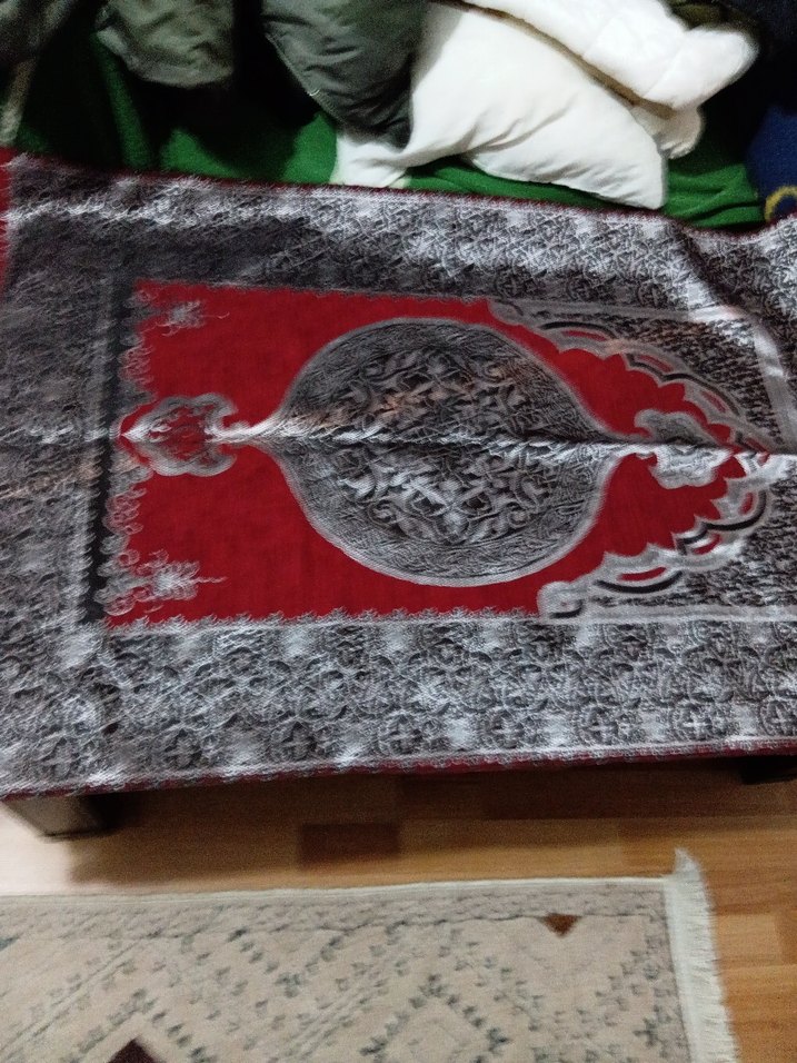 Bordo Desenli simli seccade - Görsel 2