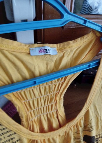 Sarı Baskılı Bohem Kolsuz Mini Üst ürün sıfırdır# miray# - Görsel 6