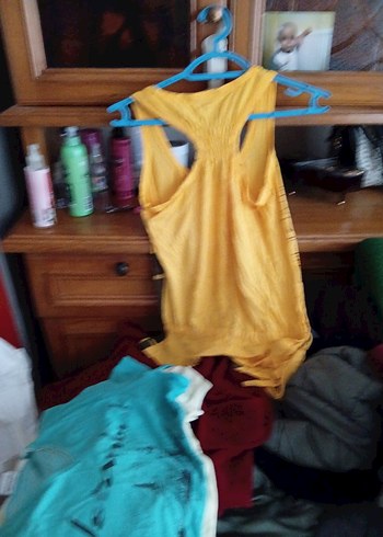 Sarı Baskılı Bohem Kolsuz Mini Üst ürün sıfırdır# miray# - Görsel 5